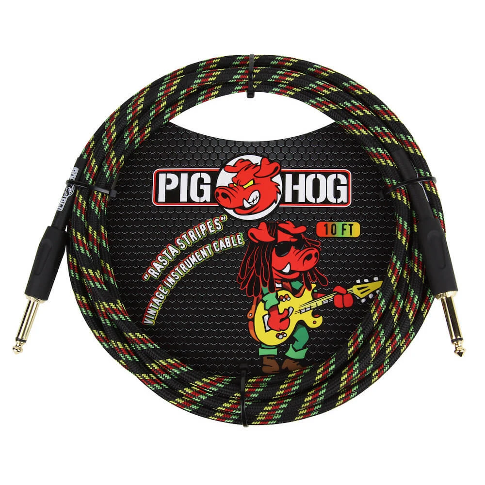 Pig Hog Rasta Stripes KL-KL 3m/10 Feet